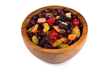 Mix variety of dried fruit