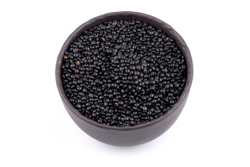many black beluga lentil seeds