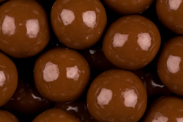 Multiple chocolate ball candies