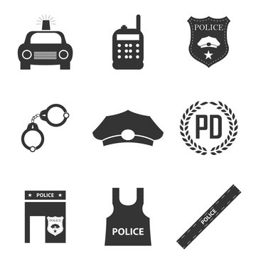 police icon. vector
