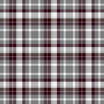 Traditional Scottish grey tartan pattern with claret stripe made seamless for kilt or bandana