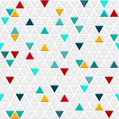 Obrazy na Szkle  Wzór małych trójkątów
