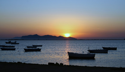 boats in mediterranean sea