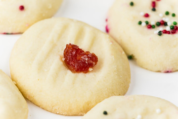 Sweet Shortbread Cookies with Festive Toppings