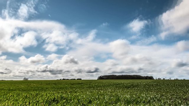 Clouds Time Lapse Rural English Countryside