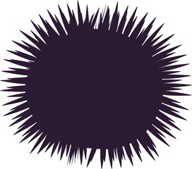 silhouette of sea urchin