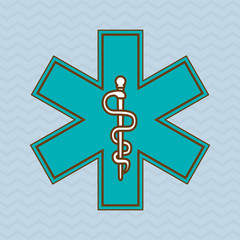 caduceus icon design , vector illustration