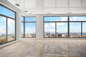 Obraz premium Etage eines leerstehenden Bürogebäudes