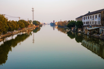 Fototapeta na wymiar water town in Ningbo China