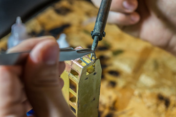 Precisely hand crafted model locomotive