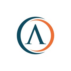 swoosh letter logo simple