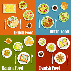 Dutch and danish traditional cuisine