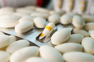 Medicine Pill removed from blister