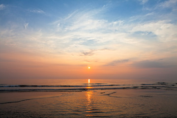 夕日、夕焼け空