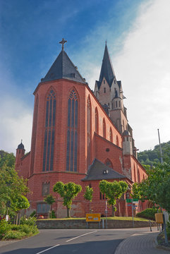 Die Liebfrauenkirche von Oberwesel am Rhein