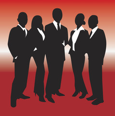 illustration of business people