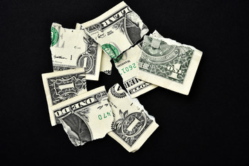 Torn money