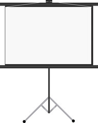 vector of blank presentation board.
