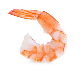 Seafood,  shrimp, Prawn isolated on a white background.
