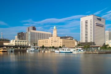 Obraz premium 横浜市の朝の爽やかな景色 