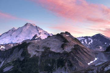Fototapeta premium Mt. Baker Sunset Sky