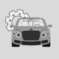 car repair design, vector illustration