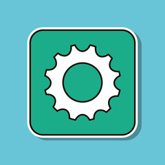 gear  icon design, vector illustration