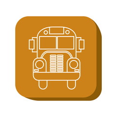 bus icon design, vector illustration
