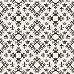 Retro seamless pattern background.