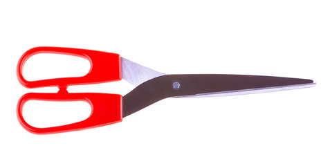 Red Scissors isolated on a white