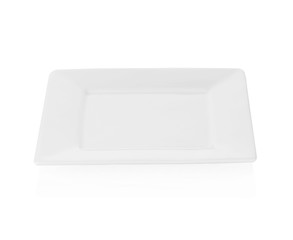 Ceramic plate isolated on a white background.