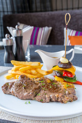 Grilled beef steak