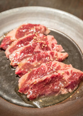 Harami wagyu meat BBQ