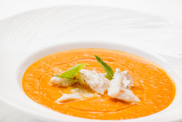 cream soup with fish