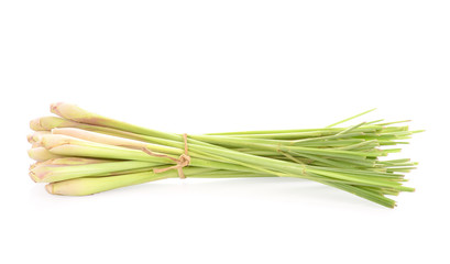 Fresh Lemongrass isolated on white background