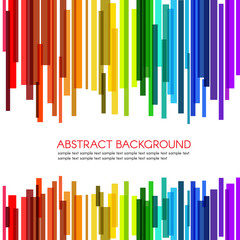 Rainbow rectangle bars wave abstract background