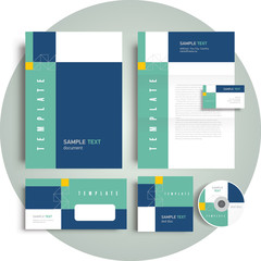 corporate identity template design abstract