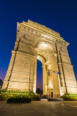 Fototapeta premium New Delhi Gateway of India at Blue Hour