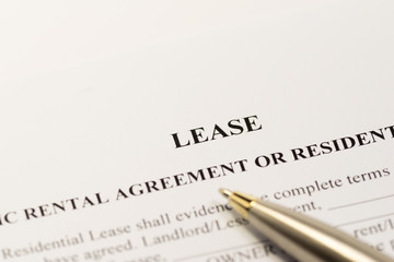 Fototapeta premium Lease contract