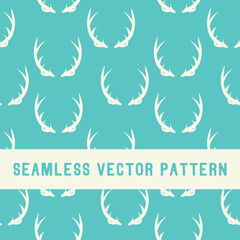 A seamless hand drawn set of antlers