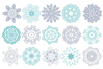 Linear icons for Spa salons, cosmetic stores, eco and natural pr