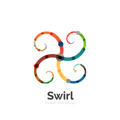 Vector swirl circle logo