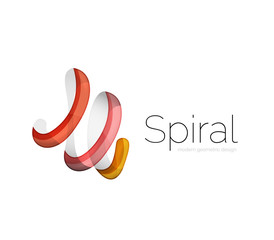 Obraz premium Modern vector ribbon logo