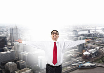 Fototapeta premium That feeling of triumph success