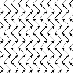 Seamless black and white vector background with abstract geometric shapes. Print. Cloth design, wallpaper.