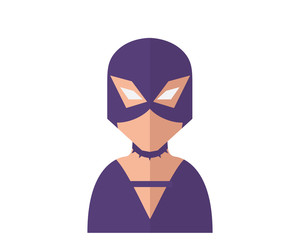 Flat Superhero Cartoon Avatar - 6