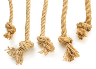ship rope on white background