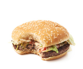 Fresh hamburger isolated