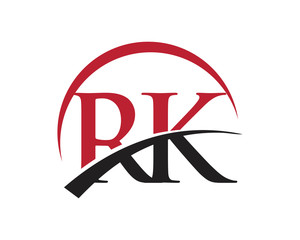 RK red letter logo swoosh