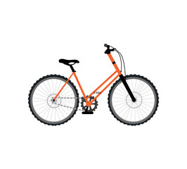 Bicycle Design Flat Isolated